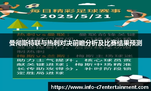 曼彻斯特联与热刺对决前瞻分析及比赛结果预测